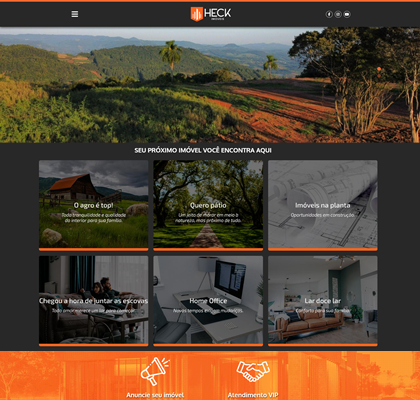 Site da Heck Imóveis
