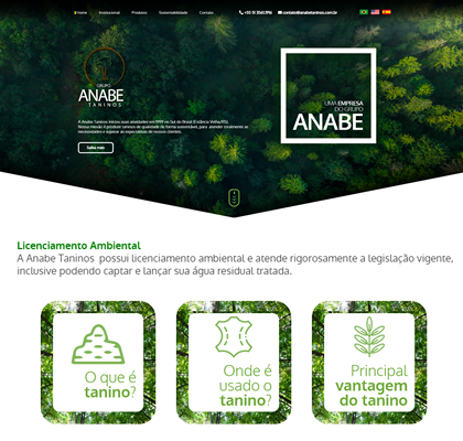 Site da Anabe Taninos